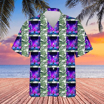 Discover Vaporwave Car Synthwave Girl Hawaiians