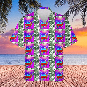 Discover Retro Christmas Reindeer Hawaiians