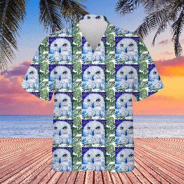 Discover Neo-Impressionist Snowy Owl Hawaiians