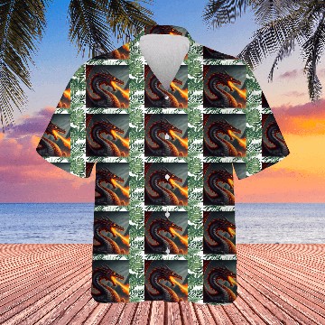 Discover Mashup Flaming Dragon & Fire Breathing Dragon Hawaiians