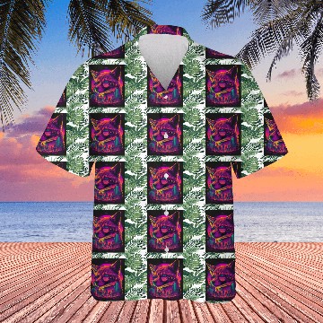 Discover Retro Futuristic Synthwave Fox Hawaiians
