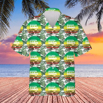 Discover Camper Van Retro Sunset Vintage sun camping Hawaiians