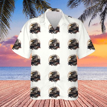 Discover Collage Eagle with USA Flag Land of the Free Eagle Hawaiians