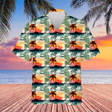 Discover Beach Sunset Watercolor Design Art 5 Hawaiians