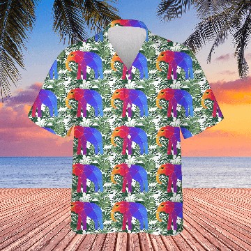 Discover Colorful Abstract Elephant Hawaiians