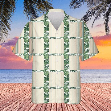 Discover Orange Teal Stripes Hawaiians