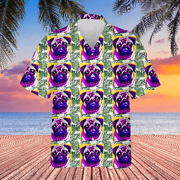 Discover PUG POP ART Hawaiians
