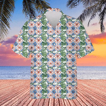 Discover Floral Detailed Summer Tile Collection 01 Hawaiians