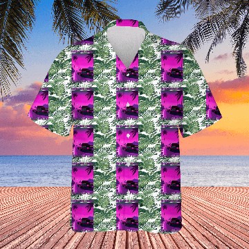 Discover Vintage 80s Graphic Retrowave Muscle Car Racing Hawaiians