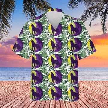 Discover Howling wolf in the moon cool Hawaiians