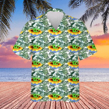 Discover Happy Green Alien Hawaiians