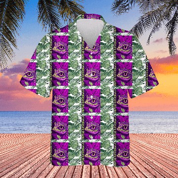 Discover Psychedelic Reptile Wonderland Retro Designs 10 Hawaiians