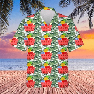 Discover Shopping basket with fruit and vegetables Hawaiians