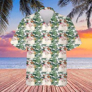 Discover floral envelope with flowers and seal Hawaiians