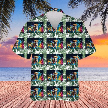 Discover Cute Puppy Made of Liquid Colours Hawaiians