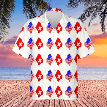 Discover USA flag USA and Switzerland flag Hawaiians