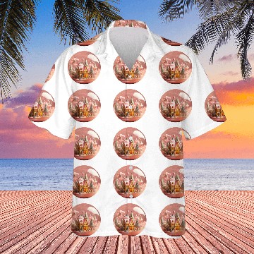 Discover Christmas Round Ornament Sublimation Hawaiian Shirts
