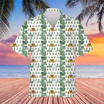 Discover Green Christmas Tree Pattern Hawaiians