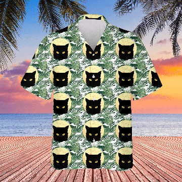 Discover Cat Full Moon Cat Owner Gift Hawaiians