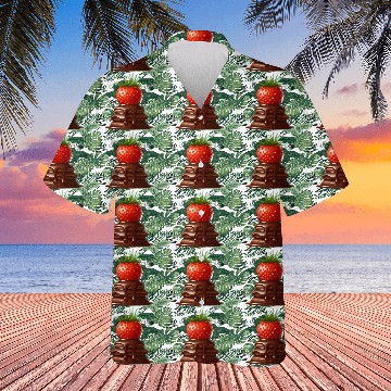 Discover Quirky Chocolate Strawberry Fusion Design Hawaiians