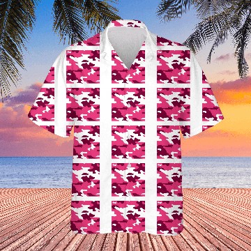 Discover Pink Army Camo Pattern Hawaiians