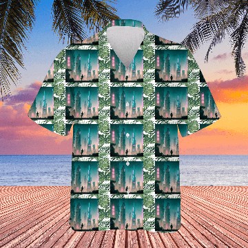 Discover Cyberpunk Cityscape Hawaiians