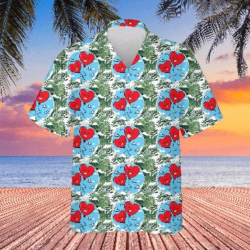 Discover Smiling red heart balloons Hawaiians