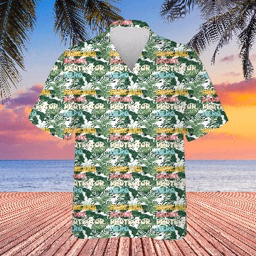 Discover Husband Daddy Protector Hero Fathers Day Groovy Hawaiians