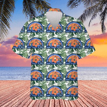 Discover Vintage Sunset Beach Hibiscus Flower Hawaiians, Trop