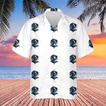 Discover Space Elephant Pilot: Lunar Explorer Elephant in Hawaiian Shirts