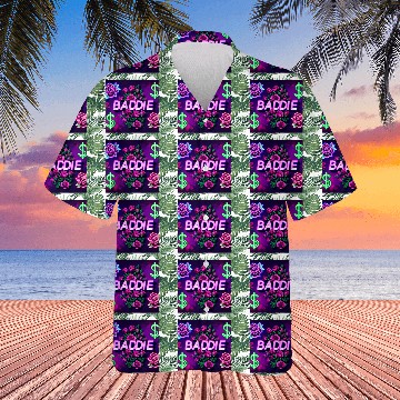 Discover BADDIE in Neon Pink Hawaiians