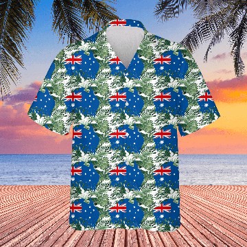 Discover Aussie Flag Map Hawaiians Design