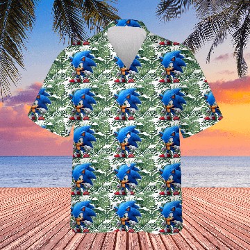 Discover Angry Blue Hedgehog Hawaiians