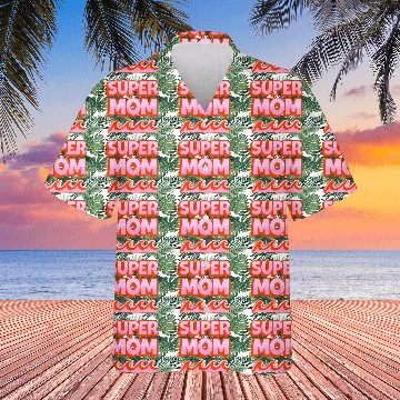 Discover Super Mom Retro Summer Design Hawaiians
