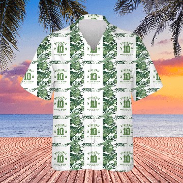 Discover Green Grunge Number 10 Varsity Hawaiians Design