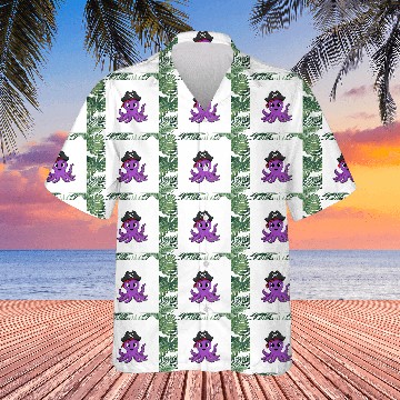 Discover Friendly Octopus Pirate Hawaiians -Cute Ocean Animal