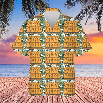 Discover Whimsical Stay Weird Typography Design Hawaiians