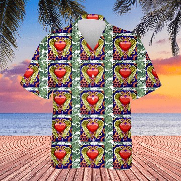 Discover Mechanical Heart with Angel Wings Hawaiians