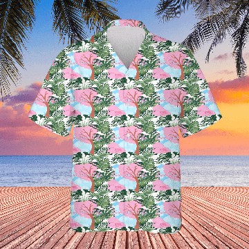 Discover Pink Cherry Blossom Inspirational Design Hawaiians