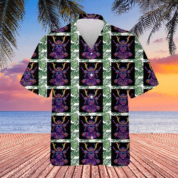 Discover Neon Samurai Warrior Psychedelic Hawaiians