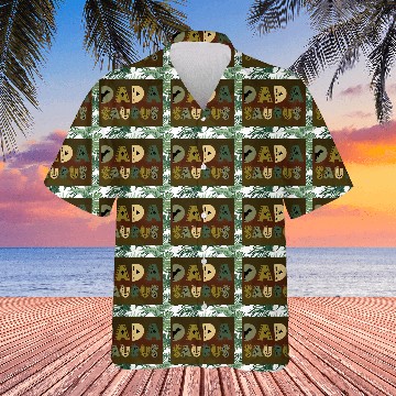 Discover Dada Saurus Hawaiians, Dinosaur Dad Hawaiians