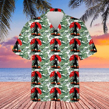 Discover Revered Samurai in Sunset Landscape Hawaiians
