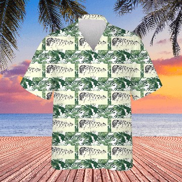 Discover Vintage Evolution Man Into Frog - Werefrog! Hawaiians