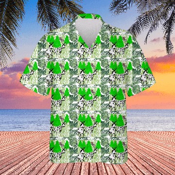 Discover Whimsical Forest Moose with Reindeer Hawaiians