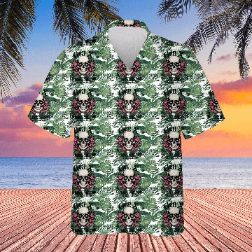 Discover Floral Skull Badass Illustration Hawaiians