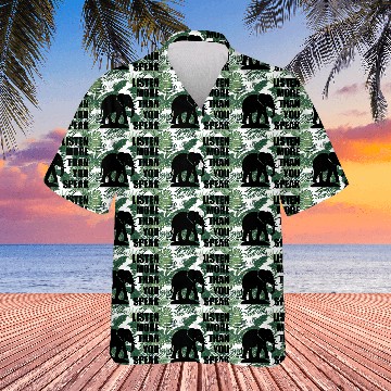 Discover Listen More Than You Speak – Elephant Silhouette Hawaiians