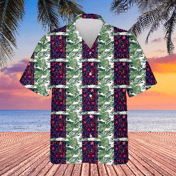 Discover Neon Starburst Cosmic Pattern Hawaiians