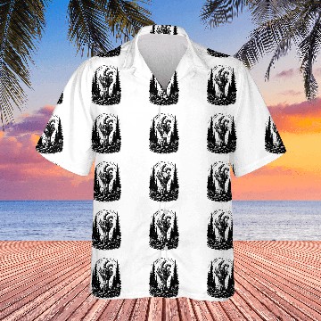 Discover Haunting Zombie Hand Illustration Hawaiian Shirts