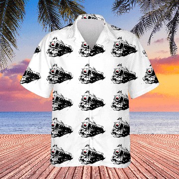 Discover Soviet Steam Locomotive Hawaiian Shirts