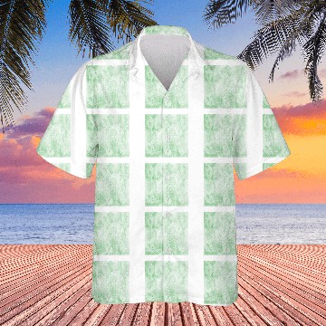 Discover Light Green Shell Pattern Polo Hawaiians
